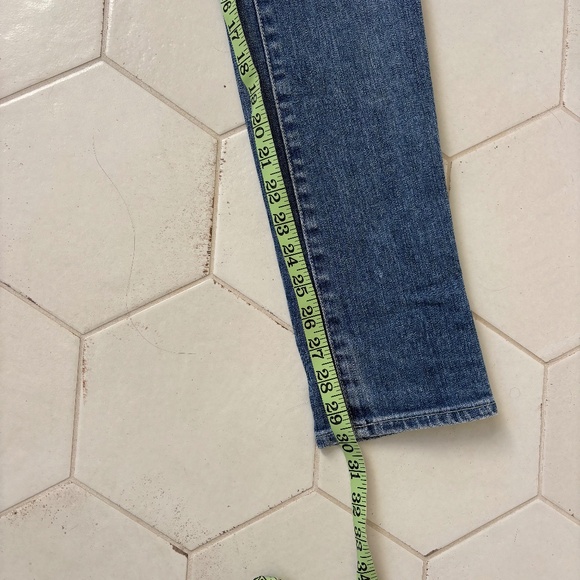 AG Adriano Goldschmied The Stilt Cigarette Leg Jean medium/light wash Size 25 - Picture 9 of 11